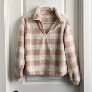 Buffalo Check Cozy Sherpa Pullover